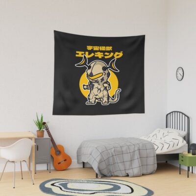 Space Kaiju Eleking Chibi Style Kawaii Tapestry