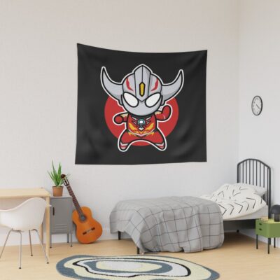 Ultraman Orb Burnmite Chibi Style Kawaii Tapestry