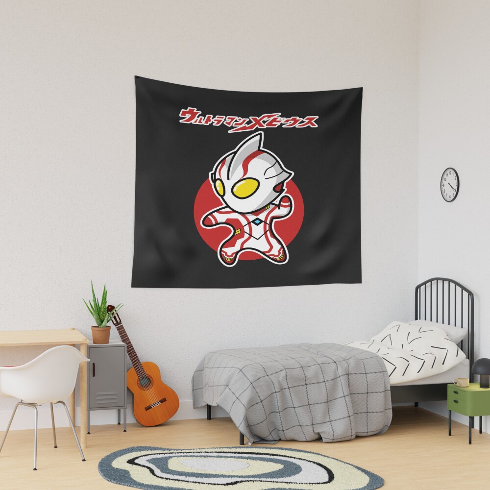 Ultraman Mebius Chibi Style Kawaii Tapestry