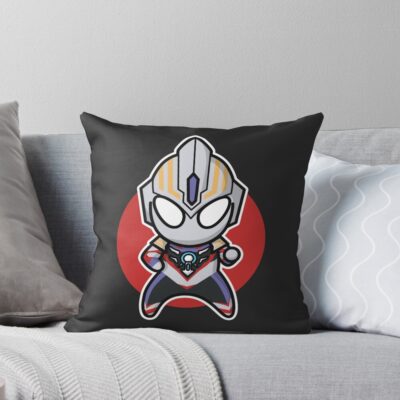 Ultraman Orb Spacium Zeperion Chibi Style Kawaii Throw Pillow