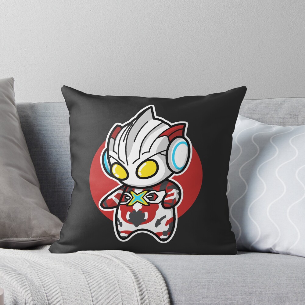 Ultraman X Chibi Style Kawaii Throw Pillow