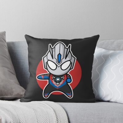 Ultraman Orb Hurricane Slash Chibi Style Kawaii Throw Pillow
