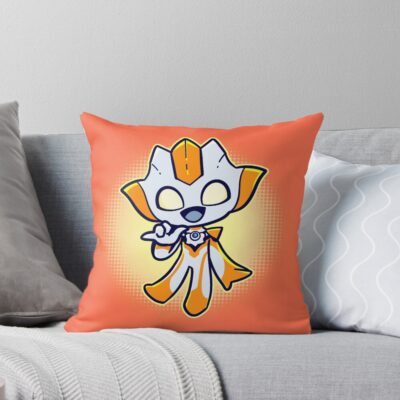 Ultrawoman Grigio Throw Pillow