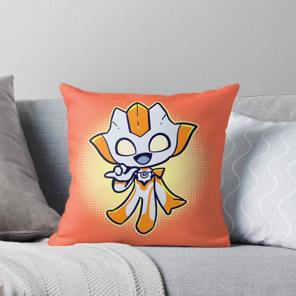 Ultrawoman Grigio Throw Pillow