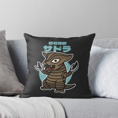 Rock Kaiju Sadola Chibi Style Kawaii Throw Pillow