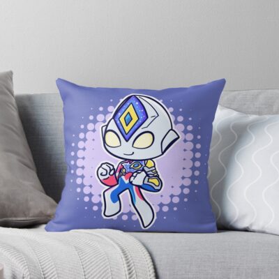 Ultraman Decker Throw Pillow