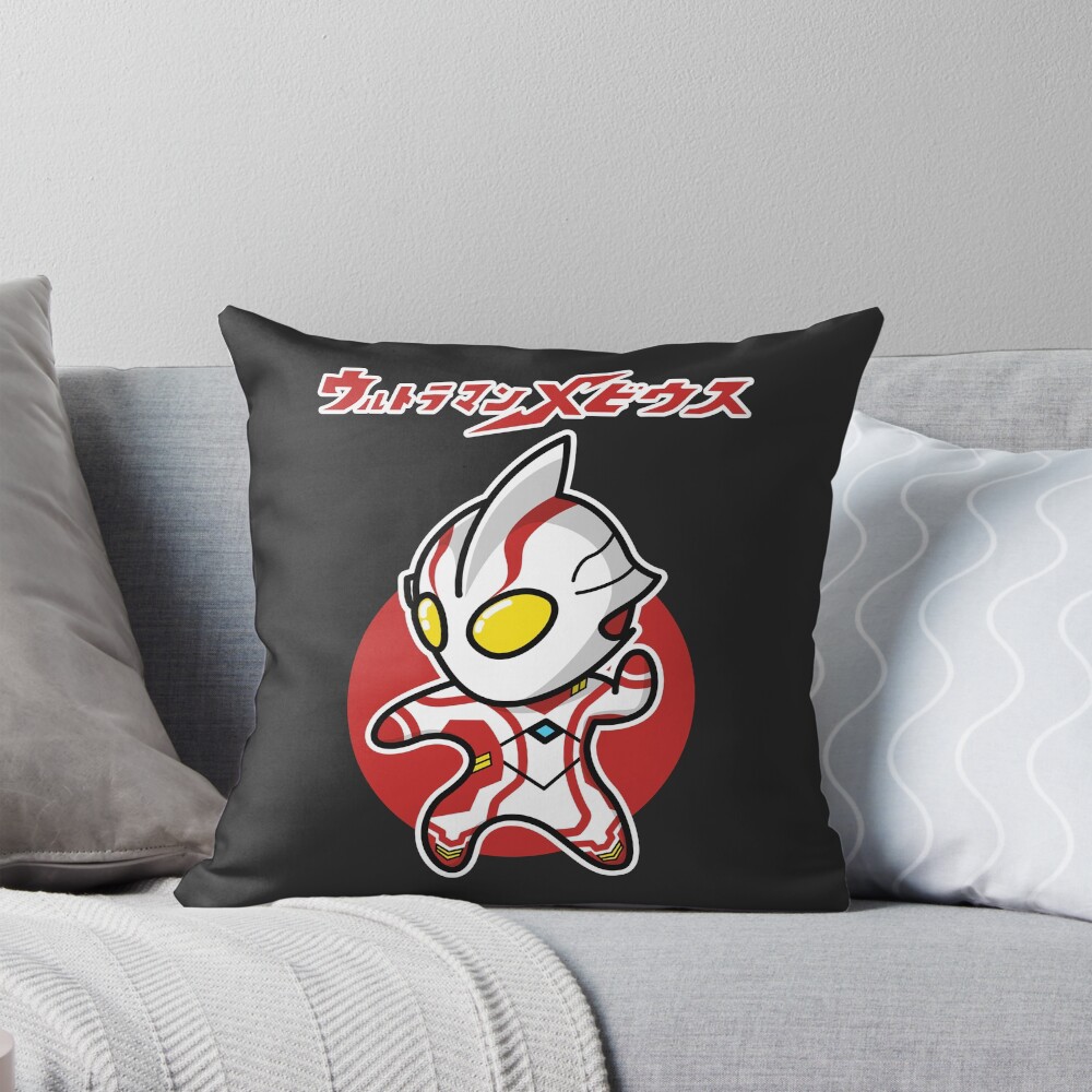 Ultraman Mebius Chibi Style Kawaii Throw Pillow