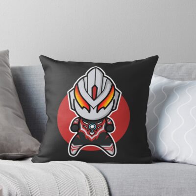 Ultraman Orb Thunder Breastar Chibi Style Kawaii Throw Pillow