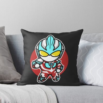 Ultraman Ginga Chibi Style Kawaii Throw Pillow