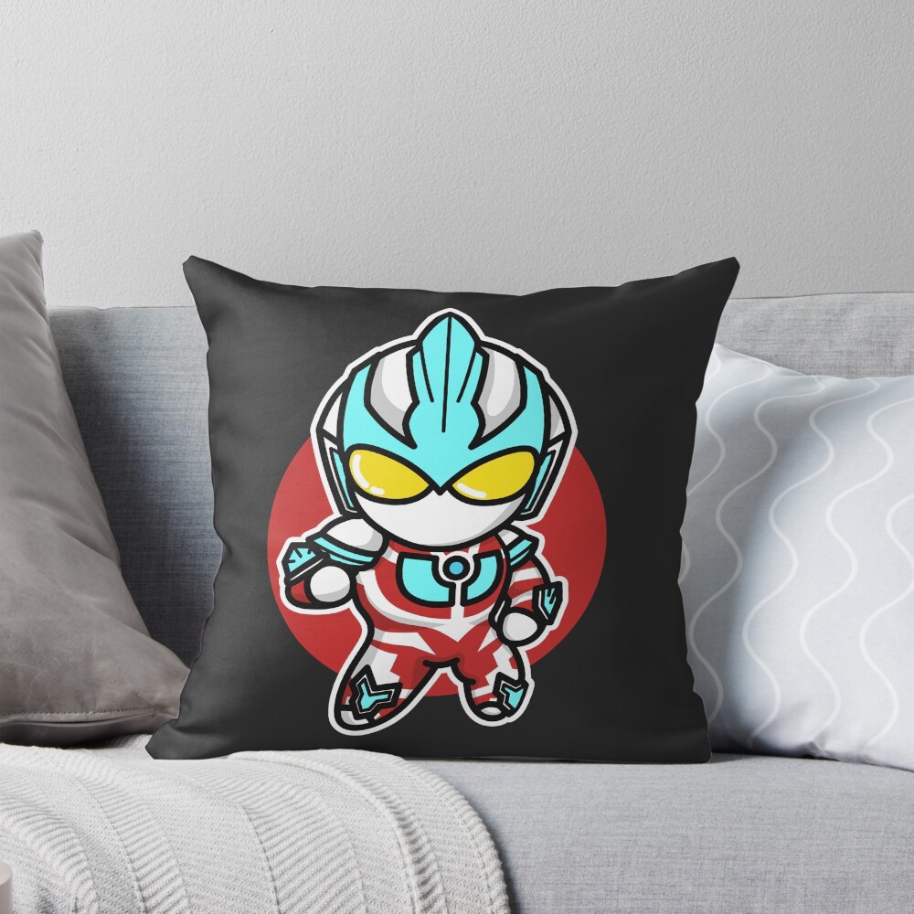 Ultraman Ginga Chibi Style Kawaii Throw Pillow
